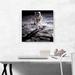 ARTCANVAS American NASA Astronaut John Young Moonwalks - Wrapped Canvas Photograph Print Canvas in Gray | 18 H x 18 W x 1.5 D in | Wayfair