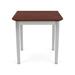 Lesro Lenox Steel Waiting Reception End Table Metal Frame 20x20" High Pressure Laminate Top Wood in Red/Gray | 20 H x 20 W x 20 D in | Wayfair