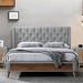 Mercury Row® Wahl Tufted Upholstered Low Profile Platform Bed Upholstered, Solid Wood in Gray/Brown | 44.75 H x 66.5 W x 86.25 D in | Wayfair