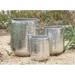 Birch Lane™ Timblin 3-Piece Metal Pot Planter Set Metal in Gray | 21 H x 16 W x 16 D in | Wayfair A806A97E82EB4DCD9A26595042F13671
