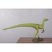 Trinx Ramiro Compsognathus Dinosaur Life Size Figurine Resin in Gray/Green | 16.875 H x 6 W x 39.125 D in | Wayfair