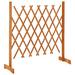 Arlmont & Co. Trellis Fence Garden Trellis Lattice Fence for Outdoor Solid Firwood Wood in Orange/Brown | 23.6 H x 35.4 W in | Wayfair