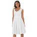 Plus Size Women's Cotton Denim Dress by Jessica London in White (Size 20)