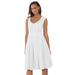 Plus Size Women's Cotton Denim Dress by Jessica London in White (Size 22)