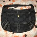 Coach Bags | Coach Black Canvas Bag | Color: Black | Size: 13x9 In