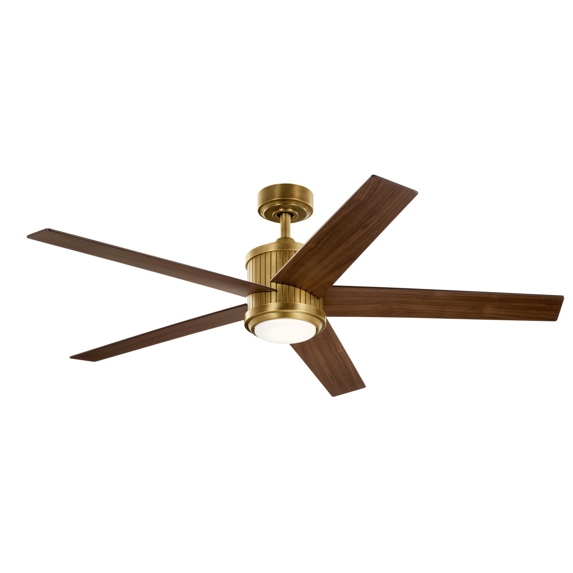 Kichler Lighting Brahm 56 Inch Ceiling Fan with Light Kit - 300044NBR