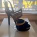 Jessica Simpson Shoes | Jessica Simpson Heels Black Suede W/ Gold & Silver | Color: Black | Size: 7