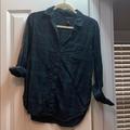 J. Crew Tops | Jcrew Boy Shirt Flannel Blouse (2) | Color: Blue/Green | Size: 2