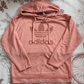 Adidas Tops | Adidas Trefoil Hoodie In Raw Pink | Color: Brown/Pink | Size: Xs