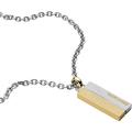 Diesel Necklace for Men Single Pendant, Length: 55cm + 5cm Gold Stainless Steel Necklace, DX1266931