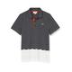 Lacoste Sport Men's Yh1539 Polo Shirt, Bitumen China/Flour-GLAIE, M