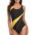 Maillot de bain une pièce grande taille pour femme sexy fermé sport push up body baigneur