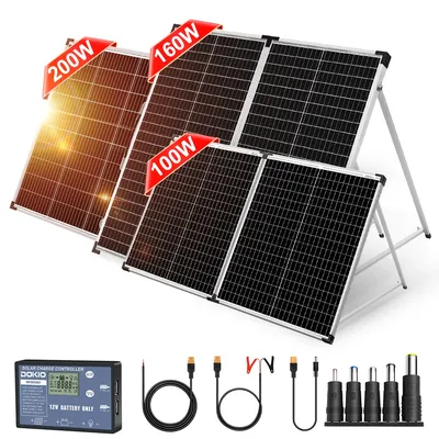 Dokio-Ensemble de panneaux solaires pliables chargeur de cellules de batterie de voiture kits de