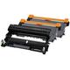 TONER EXPERTEÂ® Compatible DR2200 Imaging Drum Unit + 2x TN2220 TN2010 Toner Cartridges for Brother HL-2220 2230 2240 2250DN 2270DW 2130 2132 2135W FAX-2840 2940 MFC-7360N 7860DW DCP-7055 7060D 7065DN