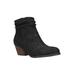 Wide Width Women's Helena Booties by Bella Vita in Black (Size 7 W)