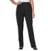 Plus Size Women's The Hassle-Free Elastic-Waist Soft Knit Pant by Woman Within in Black (Size 36 WP)