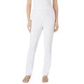 Plus Size Women's Elastic-Waist Soft Knit Pant by Woman Within in White (Size 26 T)