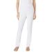 Plus Size Women's Elastic-Waist Soft Knit Pant by Woman Within in White (Size 26 T)