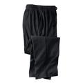 Men's Big & Tall Lightweight Cotton Jersey Pajama Pants by KingSize in Black (Size 7XL)