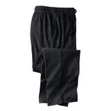 Men's Big & Tall Lightweight Cotton Jersey Pajama Pants by KingSize in Black (Size 7XL)