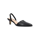 Wide Width Women's Sarah Pump by Bella Vita in Black Leather (Size 9 W)