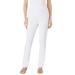 Plus Size Women's Elastic-Waist Soft Knit Pant by Woman Within in White (Size 42 T)