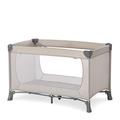 Hauck Dream N Play Travel Cot, Beige - Lightweight, Fast Folding & Compact, with Travel Bag, 120cm x 60cm, from Birth - 15kg