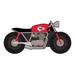 Fan Creations Motorcycle Cutout in Black/Gray/Red | 12 H x 12 W x 0.25 D in | Wayfair N2008-KCC