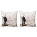 East Urban Home Ambesonne Square Pillow Cover Microfiber | 18 H x 18 W x 0.039 D in | Wayfair F0C652C68F1C4E5CBC7E21D40EC1C91B