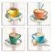 East Urban Home Wake Me up Coffee - 4 Piece Painting Print Set on Canvas Metal | 32 H x 32 W x 1.75 D in | Wayfair 0698E570F84A456082AD9A97F01C6D0B