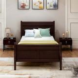 Alcott Hill® Kleon Twin Solid Wood Low Profile Platform Bed Wood in Brown | 35.5 H x 41.3 W x 81.4 D in | Wayfair D1AC9F15F7FD4B43AD6563042B8F0BA8