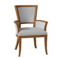 Hekman Octavio King Louis Back Arm Chair Wood/Upholstered in White | 38 H x 26 W x 26 D in | Wayfair 72471034-094113