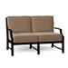 Woodard Seal Cove 51.75" Wide Loveseat w/ Cushions Metal/Sunbrella® Fabric Included in Black | 35.5 H x 51.75 W x 34.25 D in | Outdoor Furniture | Wayfair