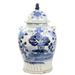 Bungalow Rose Blue & White 19" Porcelain China Jar Porcelain in Blue/White | 19 H x 11 W x 11 D in | Wayfair 51A1583AA3784220BB9E2C71FFA46A82