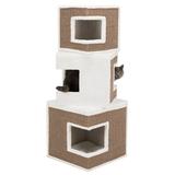 Archie & Oscar™ 48" Haledon Modular 3-Story Cat Condo Manufactured Wood in Gray/Brown | 48 H x 18 W x 18 D in | Wayfair