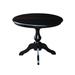 Ophelia & Co. ClipperCove Extendable Solid Wood Pedestal Dining Table Wood in Black | 30.1 H in | Wayfair E12BDF233BB549F3B236B28A60F3A4AB