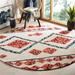 Brown/Red 84 x 0.3 in Indoor Area Rug - Foundry Select Yeager Geometric Handmade Tufted Wool Beige/Red Area Rug Wool | 84 W x 0.3 D in | Wayfair