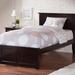 Harriet Bee Henrichs Solid Wood Panel Bed by Three Posts Wood in Brown | 44.3 H x 43.63 W x 83.5 D in | Wayfair HBEE2595 39843185