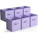 Sorbus Foldable Storage Cube Basket Fabric Bin Fabric in Indigo | 11 H x 10.5 W x 11 D in | Wayfair STRG-BIN-PASPU-6PK