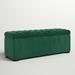 Three Posts™ Kranz Storage Bench Polyester/Upholstered in Green | 22 H x 54 W x 17 D in | Wayfair ALTH1044 40759056