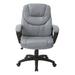 Charlton Home® Musgrove Executive Chair Upholstered, Leather in Gray/Brown | 42.25 H x 27.25 W x 26.75 D in | Wayfair