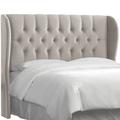 Wayfair Custom Upholstery™ Elsa Upholstered Wingback Headboard Polyester | 55 H x 77 W x 13 D in CSTM1507 40849349