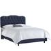 Birch Lane™ Tufted Upholstered Low Profile Standard Bed Cotton in Blue | King | Wayfair B9152468D92E4ACBB361DF8F6309EB37
