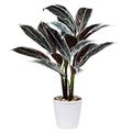 Briful 24.8" Tall Artificial Plants 63CM Large Artificial Cordyline Fruticosa Fake Plants Indoor Plant Large Artificial Plants Outdoor for Home Office Garden Decor