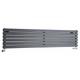 Hudson Reed - Vitality – Radiateur Design Horizontal – Anthracite – 35.4 x 160cm Double Rang