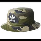 Adidas Accessories | Adidas Unisex Originals Aop Bucket Hat Camo | Color: Blue/Tan | Size: Os