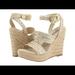 Michael Kors Shoes | Michael Kors Braided Gold Wedges | Color: Gold/Tan | Size: 6.5