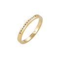 Elli DIAMONDS - Verlobung Bandring Diamant (0.05 ct.) 585 Gelbgold Ringe Damen