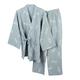 Men's Japanese Kimono Cotton Hanfu Ancient Pajamas Suit Plus Size Zen Clothing Taoist Clothing (Size M, G)