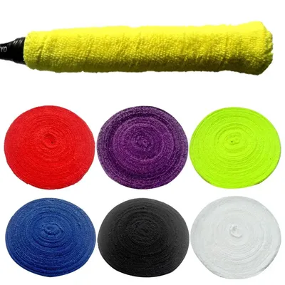 Poignée coordonnante pour raquette de badminton et tennis bande de serviette enveloppante